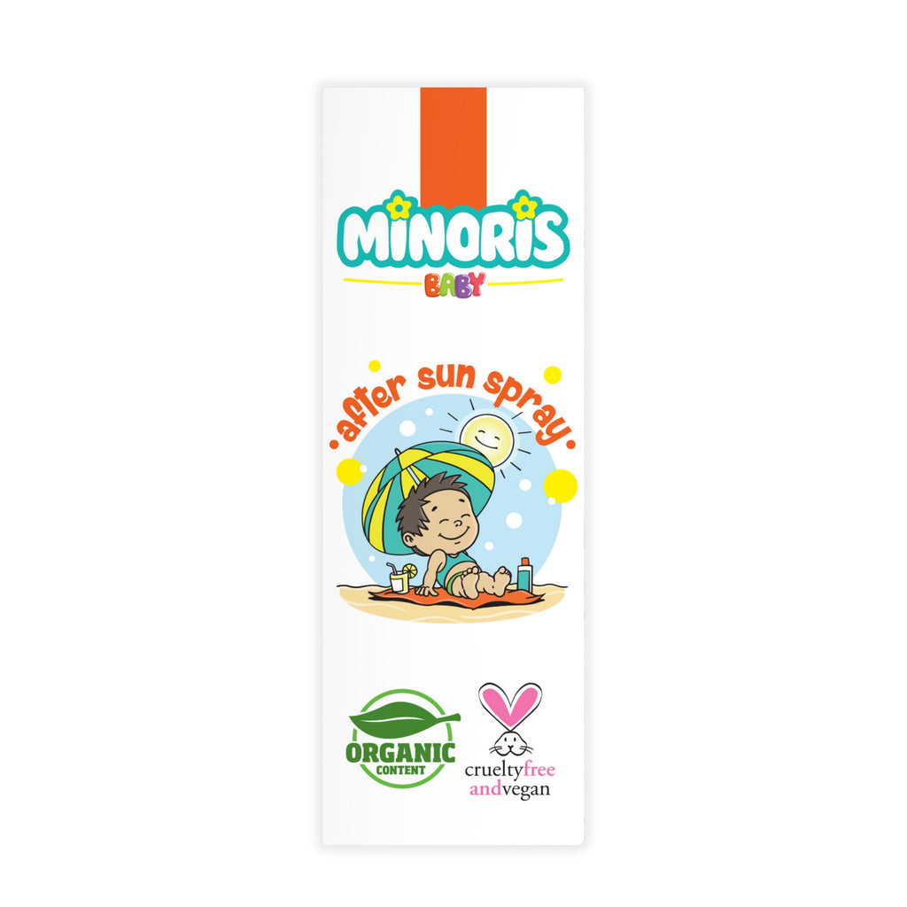 Minoris Baby Organic After Sun Soothing Spray | Zinc Oxide, Ceramide & Vitamin E Repair Mist for Sensitive Skin (Safe for 0-6M+) — 100 ml