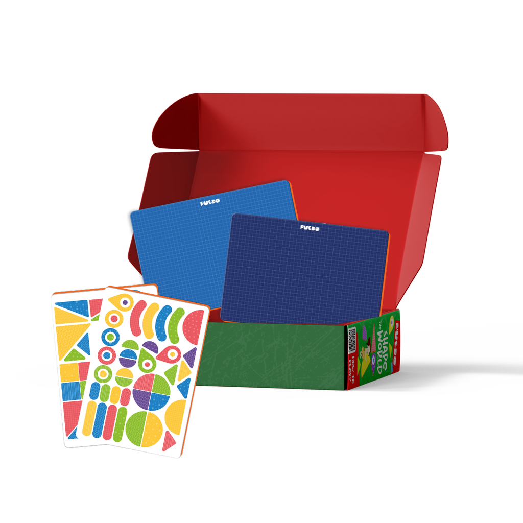 PUEDO® Shape The World Magnetic Tangram Puzzle | Educational Geometric Shape Building Toy for Kids Age 3+
