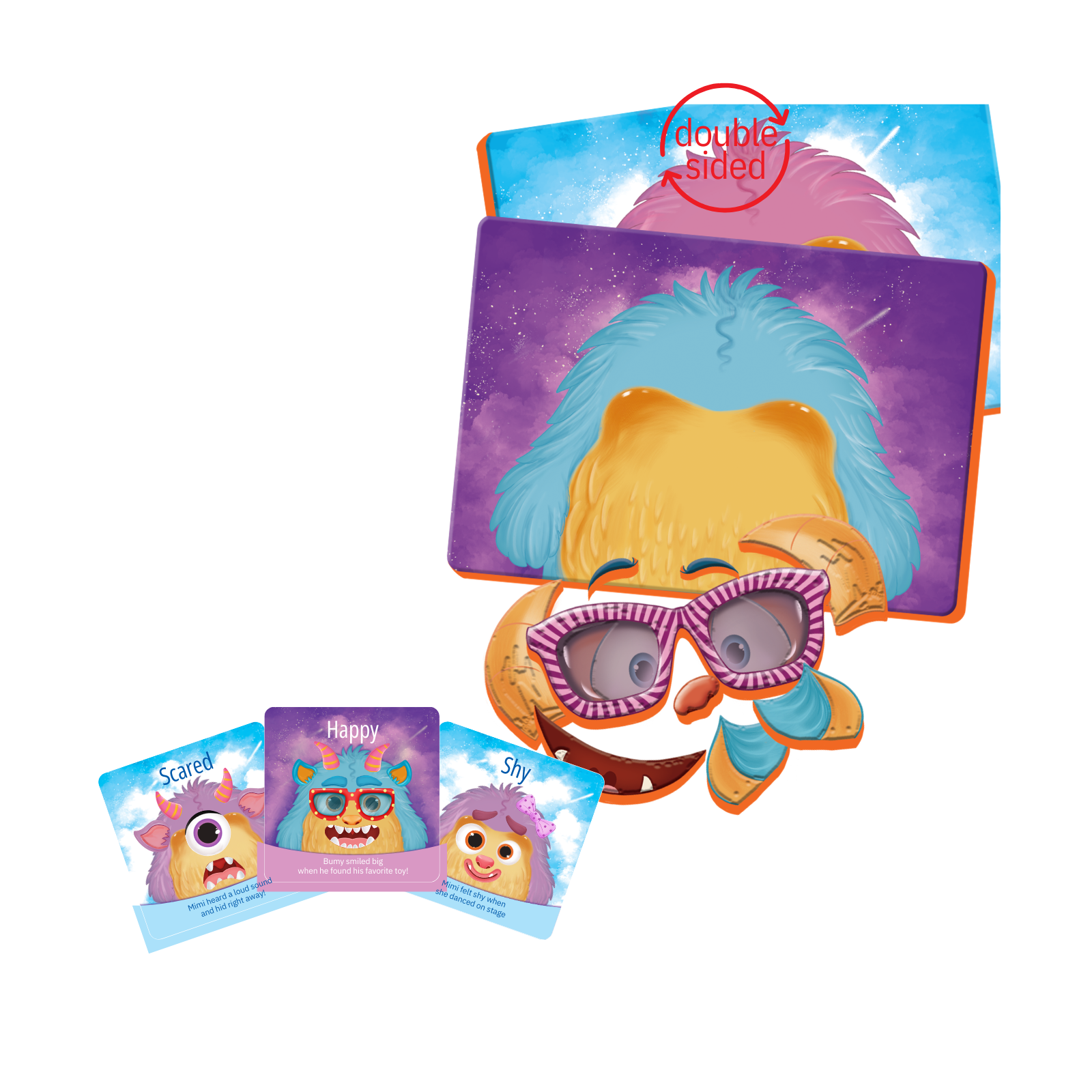 PUEDO® Monster Magnetic Emotions Game | Social Emotional Learning (SEL) Facial Expression Toy for Kids Age 3+