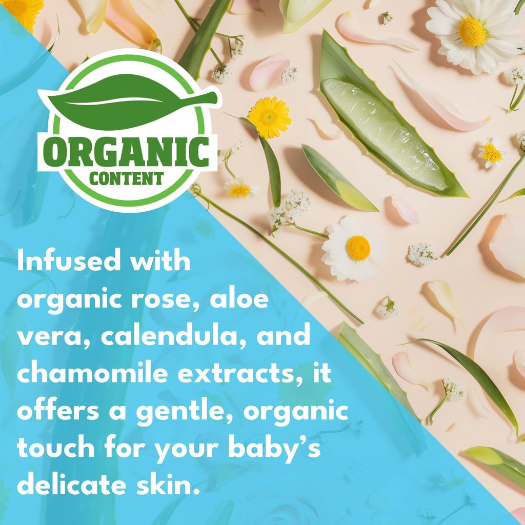 Minoris Baby Organic Hydrating Face & Body Gel | Natural Soothing Moisturizer for Newborns & Sensitive Skin (pH 5.5) — 200 ml