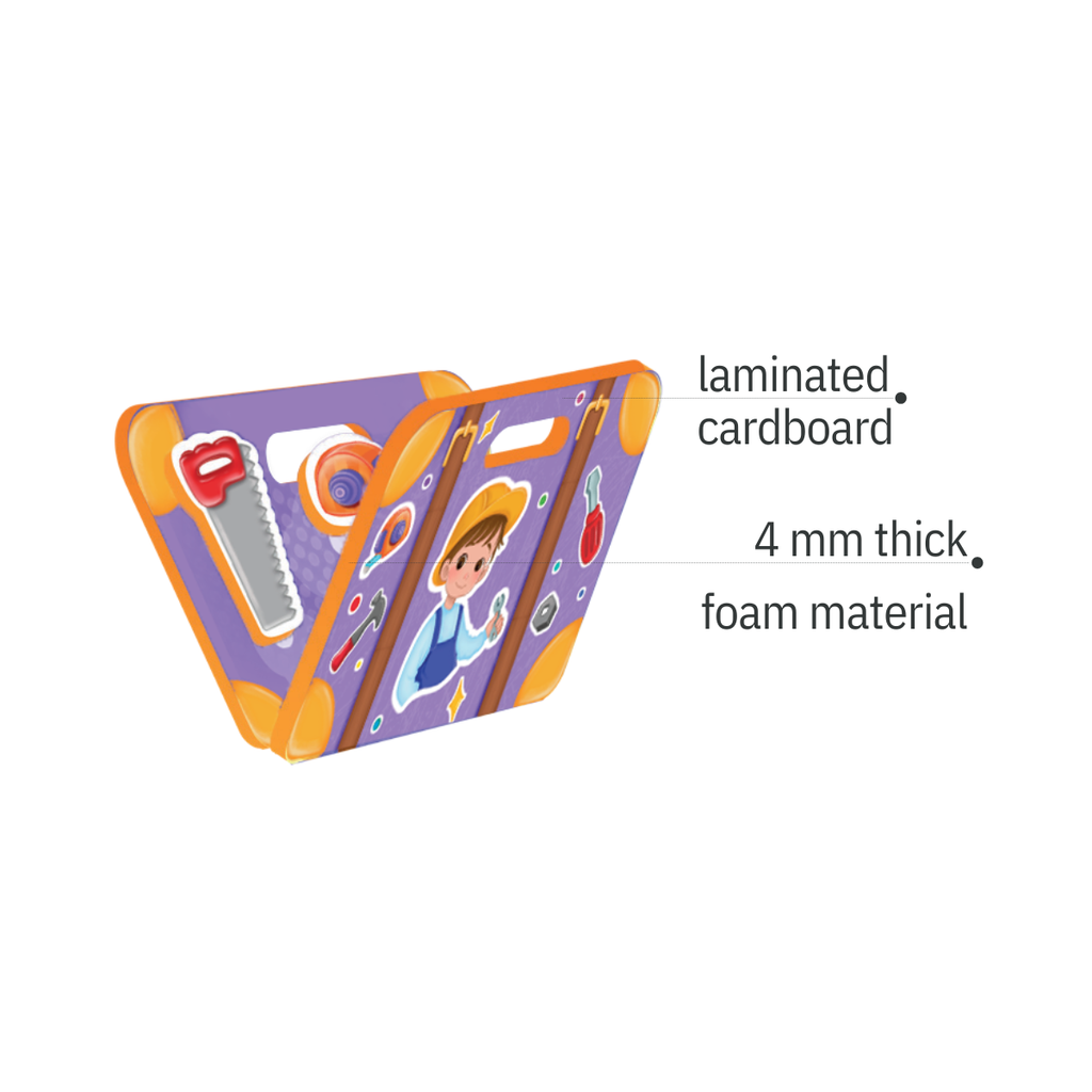 PUEDO® Bag The Job Velcro Matching Game | Educational Career & Community Helper Toy for Kids Age 3+