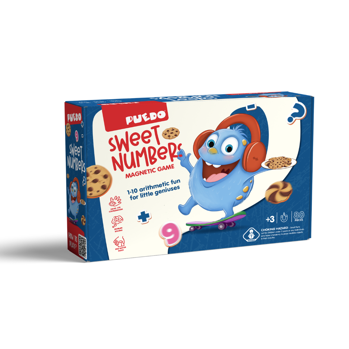 PUEDO® Sweet Numbers Magnetic Math Game | Educational Counting & Addition Toy for Kids Age 3+