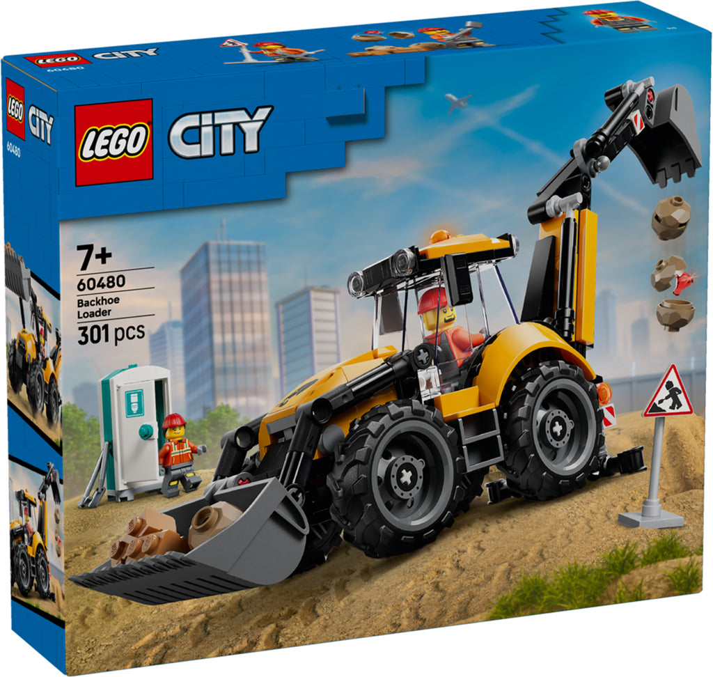 LEGO® - Yellow Backhoe Loader - 60480