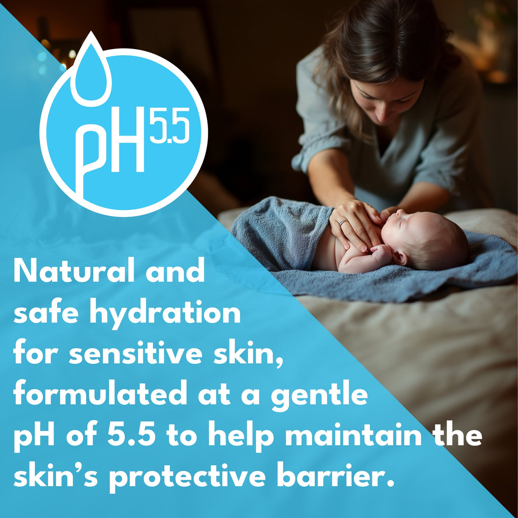 Minoris Baby Organic Hydrating Face & Body Gel | Natural Soothing Moisturizer for Newborns & Sensitive Skin (pH 5.5) — 200 ml