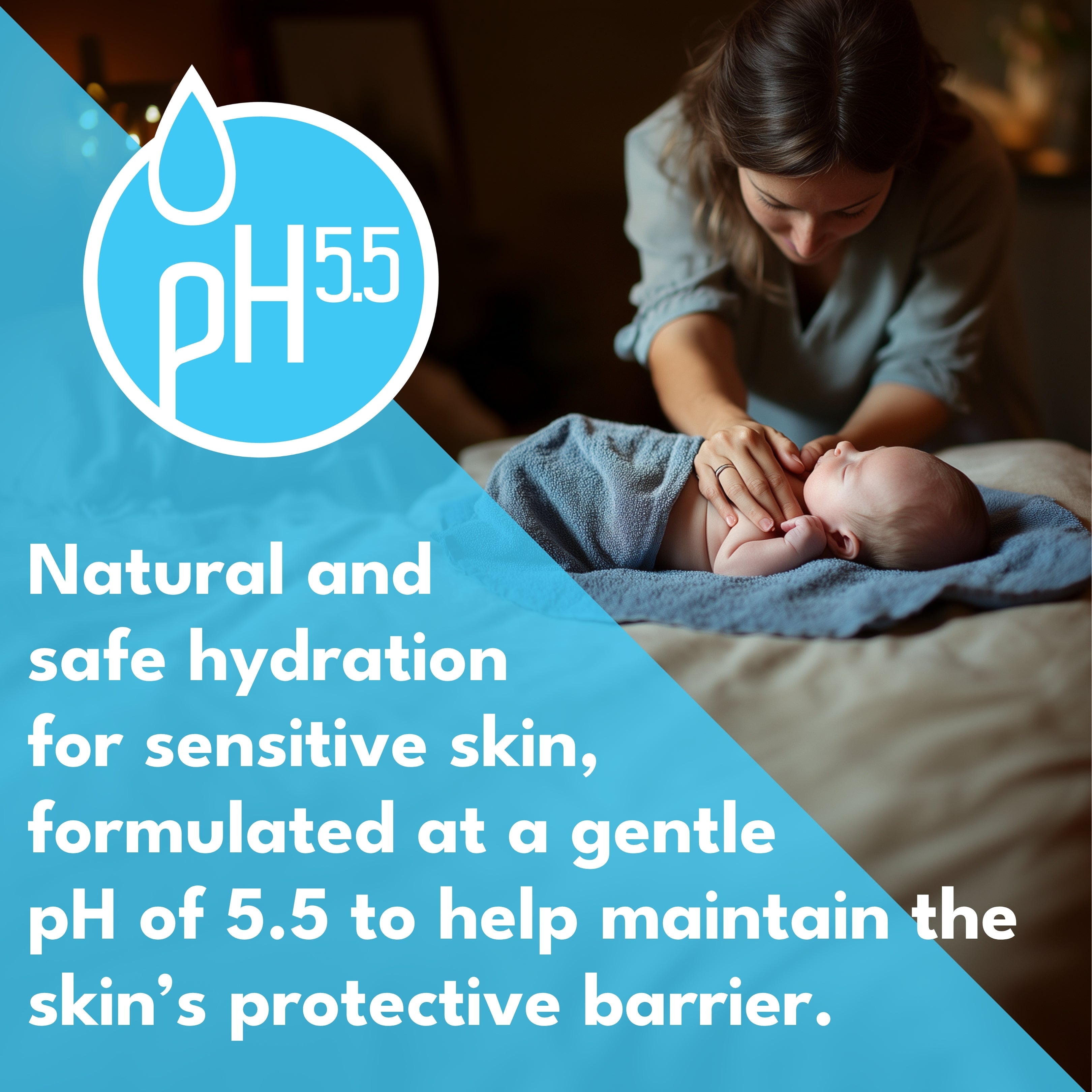 Minoris Baby Organic Hydrating Face & Body Gel | Natural Soothing Moisturizer for Newborns & Sensitive Skin (pH 5.5) — 200 ml