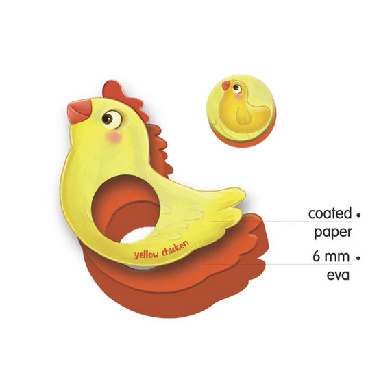 PUEDO® Colorful Friends Toddler Matching Board Game | Educational Color & Animal Learning Toy