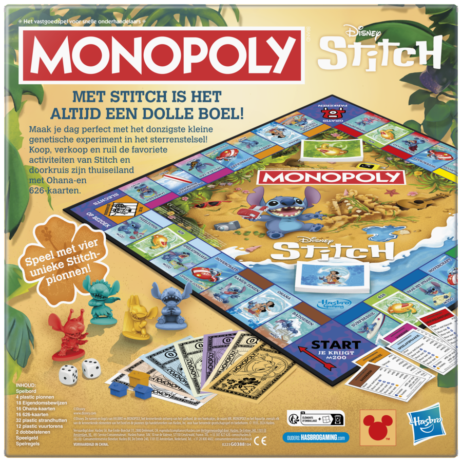 G03881042 Monopoly Disney Stitch Edition (Language: Dutch)