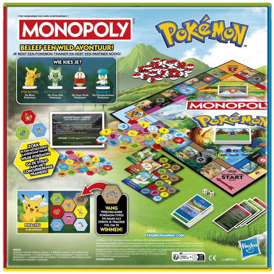 G07161041	Monopoly Pokémon Edition (Language: Dutch)
