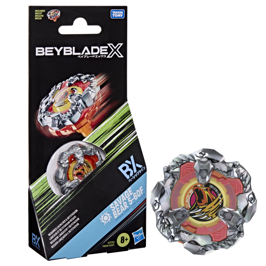 G2735ES00	Beyblade X Savage Bear 5-60F BX Booster Pack Set