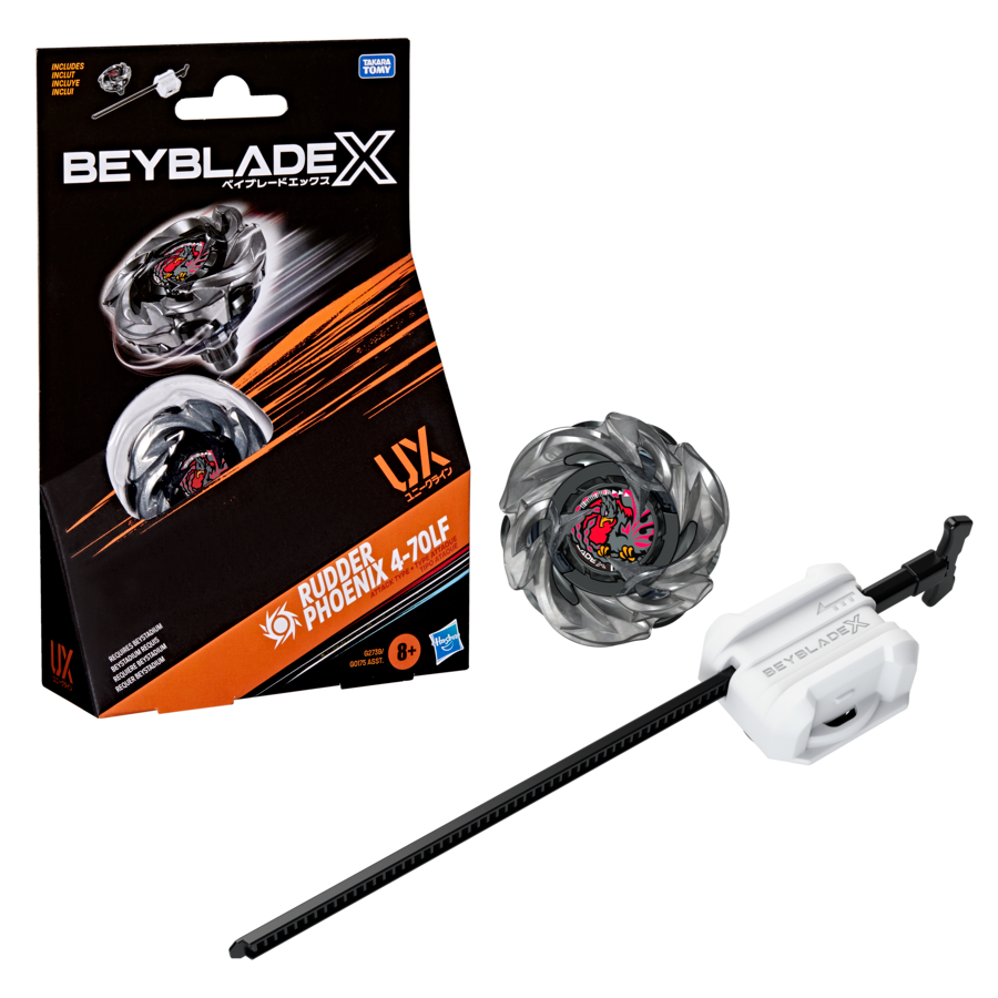 G2739ES00 Beyblade X Rudder Phoenix 4-70LF UX Starter Pack Set