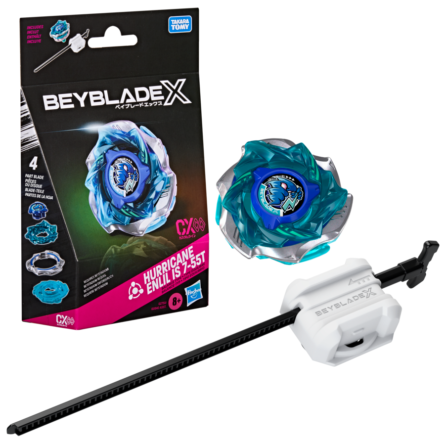 G2750ES61 Beyblade X Hurricane Enlil IS 7-55T CX Infinity Starter Pack Set