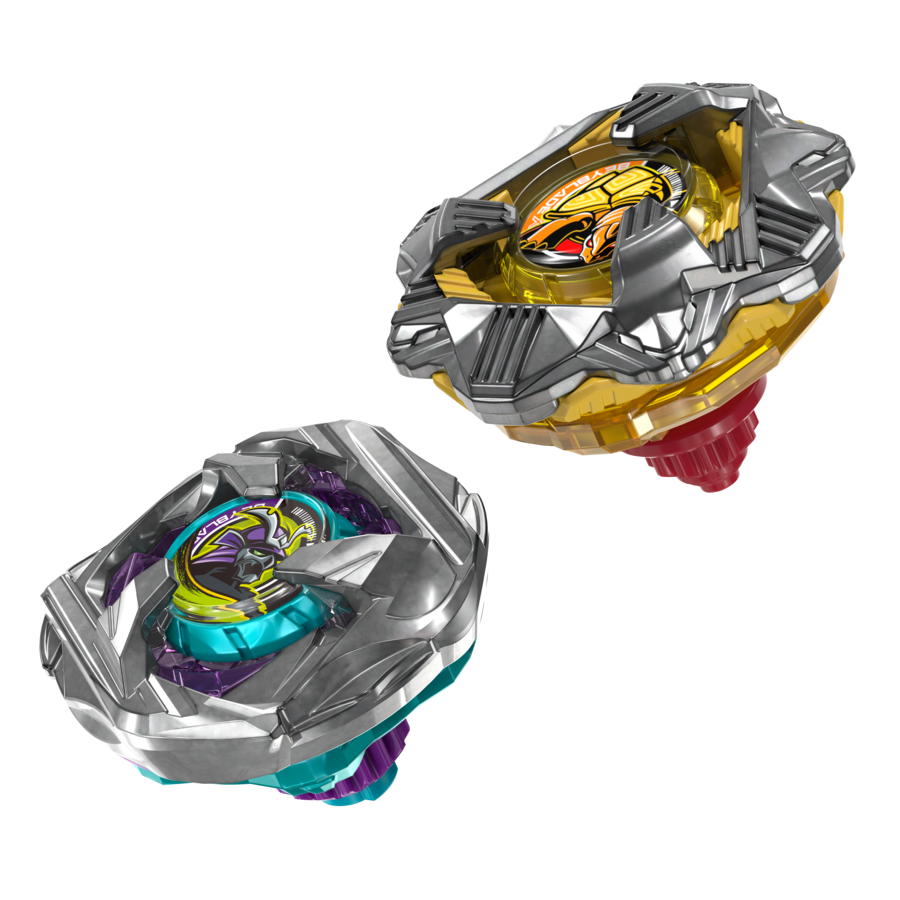 G2754ES00	Beyblade X Calibur Samurai 6-70M BX & Obsidian Shell 3-85S BX Dual Pack Set