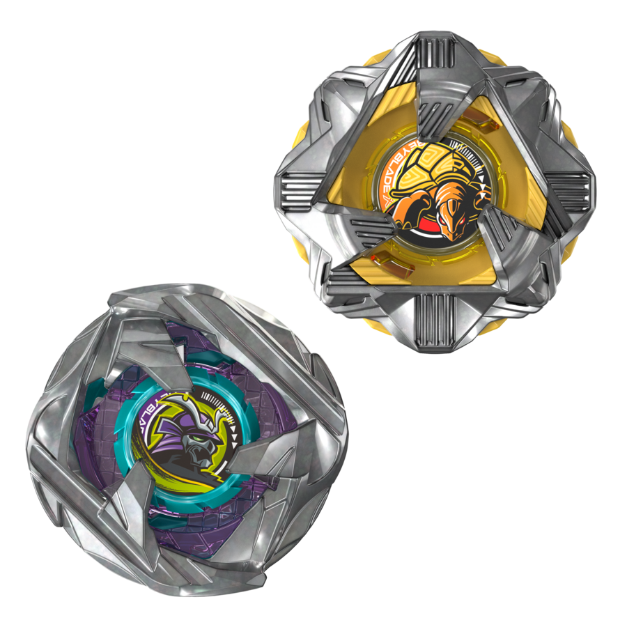 G2754ES00	Beyblade X Calibur Samurai 6-70M BX & Obsidian Shell 3-85S BX Dual Pack Set