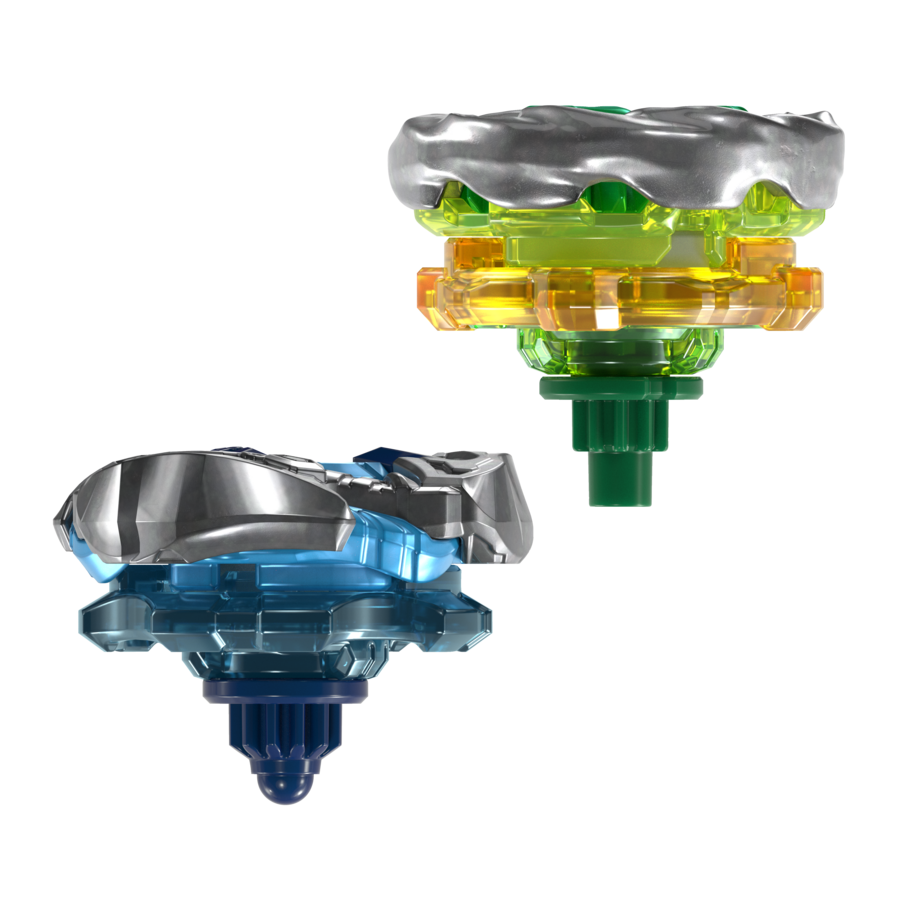 G2755ES00	Beyblade X Circle Ghost 4-60LR UX & Hack Viking 4-55O UX Dual Pack Set