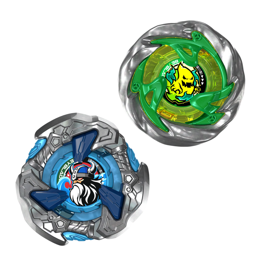 G2755ES00	Beyblade X Circle Ghost 4-60LR UX & Hack Viking 4-55O UX Dual Pack Set