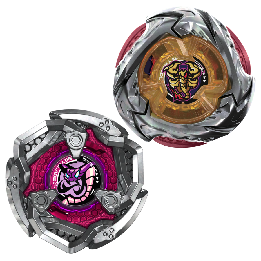 G2758ES00	Beyblade X Spear Scorpio 0-70Z UX & Tail Viper 3-85LO BX Dual Pack Set