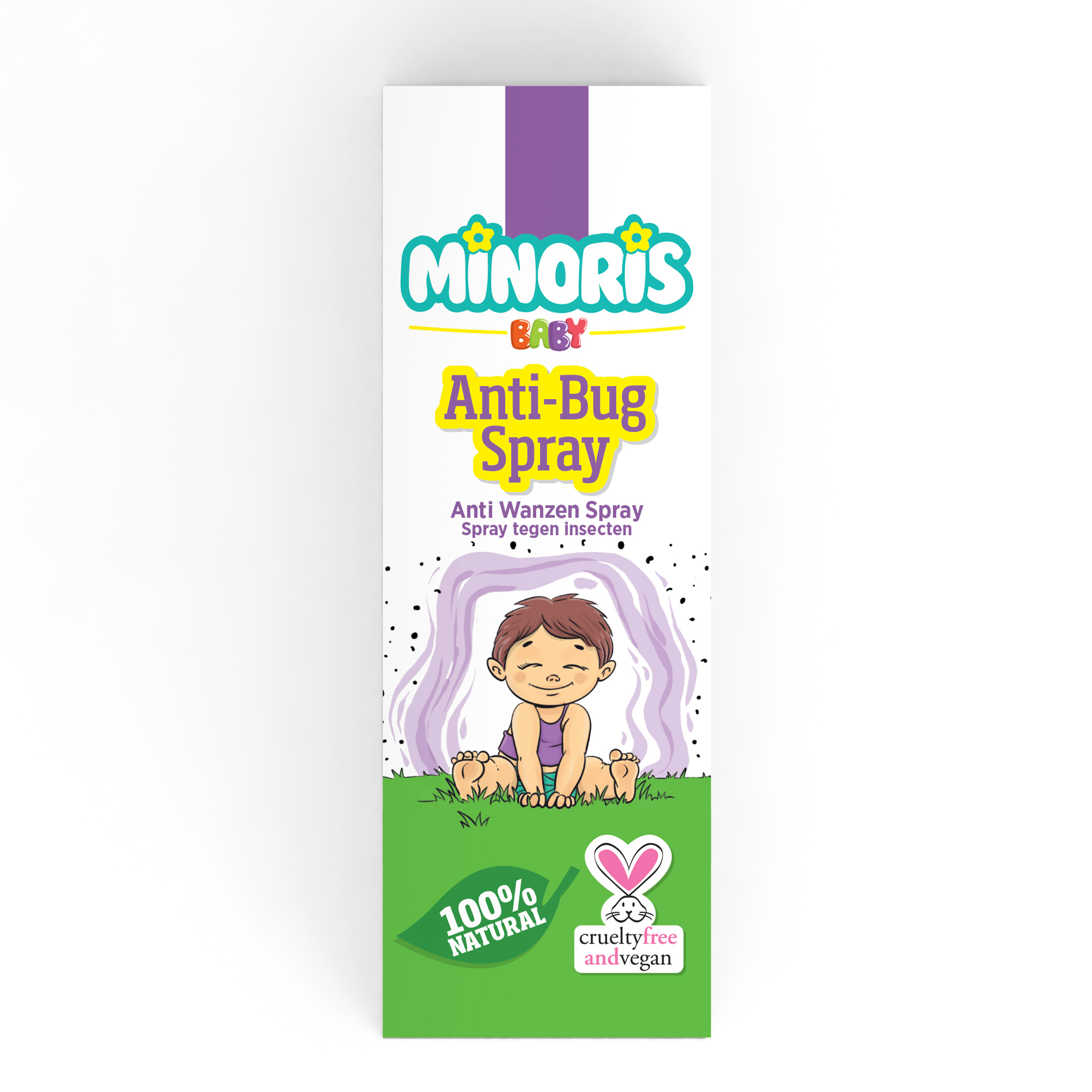 Minoris Baby Organic Mosquito & Insect Repellent Body Lotion Spray | 100% Natural DEET-Free Bug Spray for Babies & Adults (Travel Size) — 100 ml