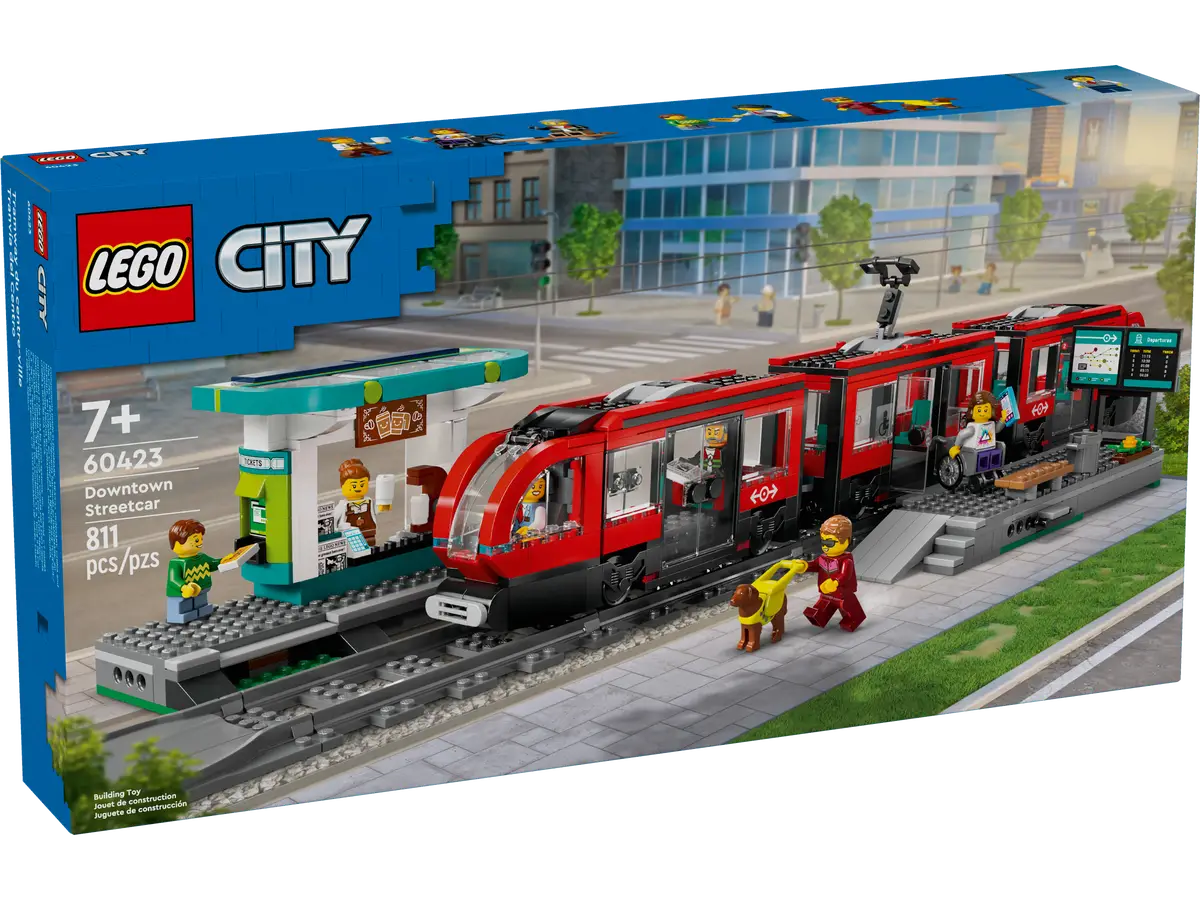LEGO® - LEGO City Downtown Streetcar and Station - 60423