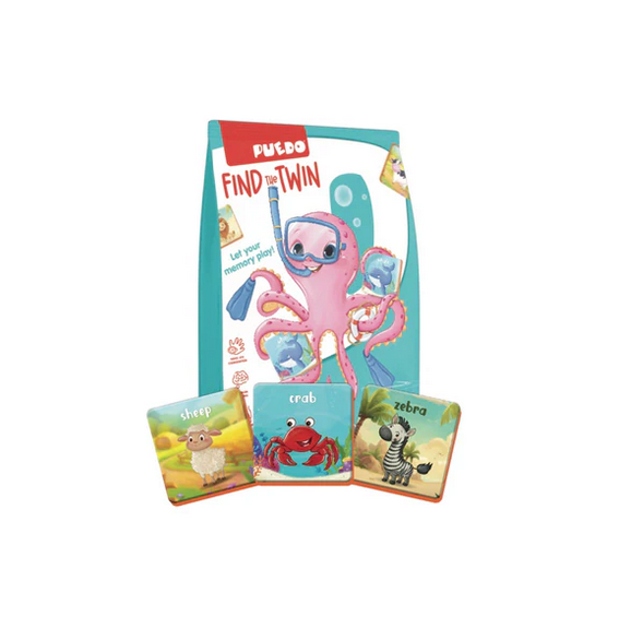 PUEDO® Find The Tween Animal Memory Matching Game | Educational Toy for Kids Age 3+