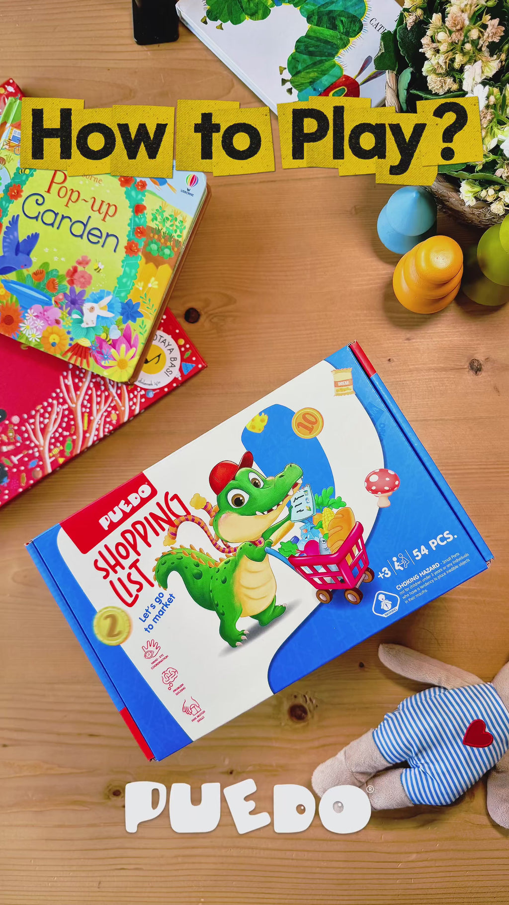 PUEDO® Shopping List Memory Board Game | Educational Money Management & Social Skills Toy for Kids Age 3+